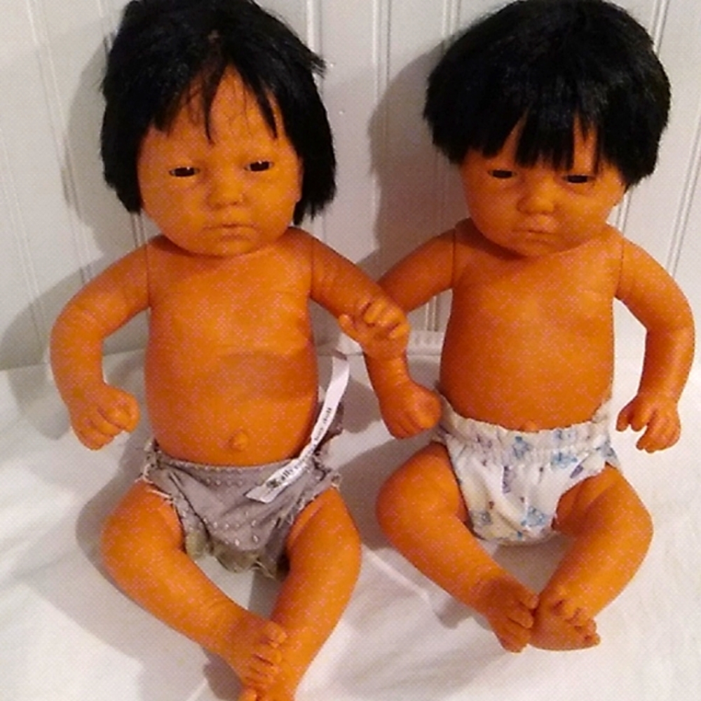 FINAL DROP! 1988 Furga Anatomically Correct Twin Babies